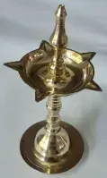 R.m brass Kerala fancy nilavilakku no.10 pcs 620