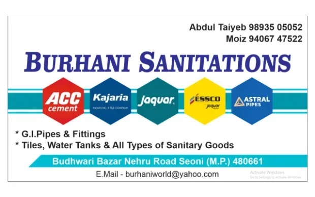 BURHANI SANITATIONS Gallery Image