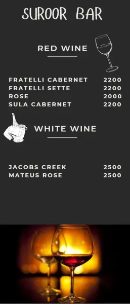SUROOR BAR MENU 3