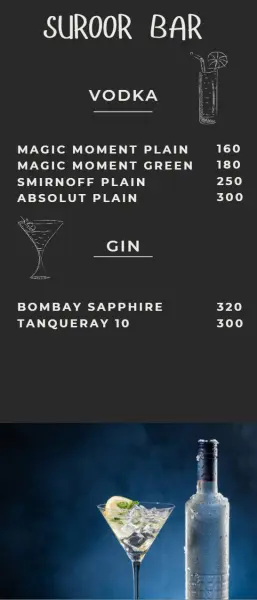 SUROOR BAR MENU 4