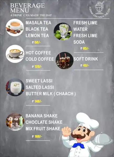 DALCHINI RESTAURANT MENU