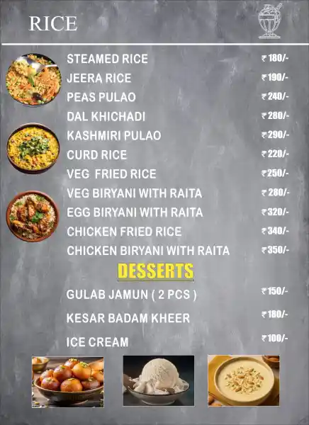DALCHINI RESTAURANT MENU 2