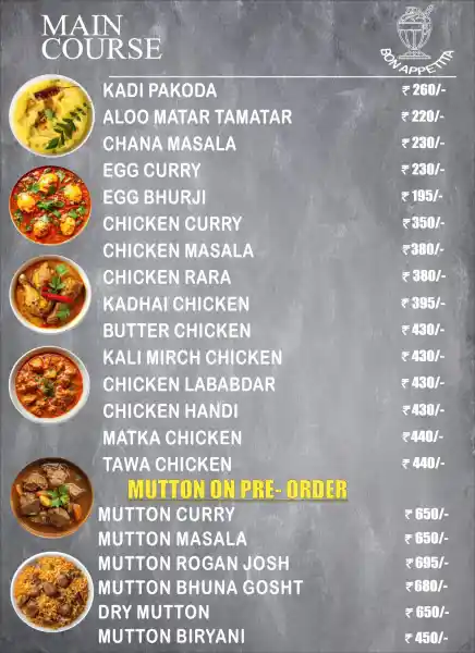 DALCHINI RESTAURANT MENU 4