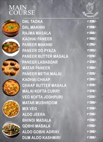 DALCHINI RESTAURANT MENU 5