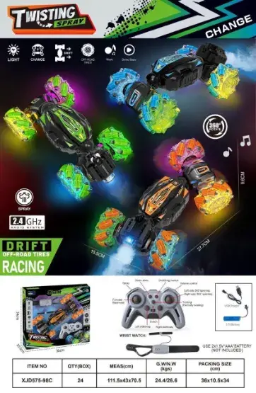 Remote plus watch control stunt car - YASH TOYS & GENRAL STORE