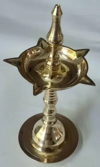 R.m brass Kerala fancy nilavilakku no.10 pcs 620 - SILPI AGENCIES