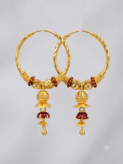 No.6 Kundal - माँ दुर्गा आभूषण भण्डार