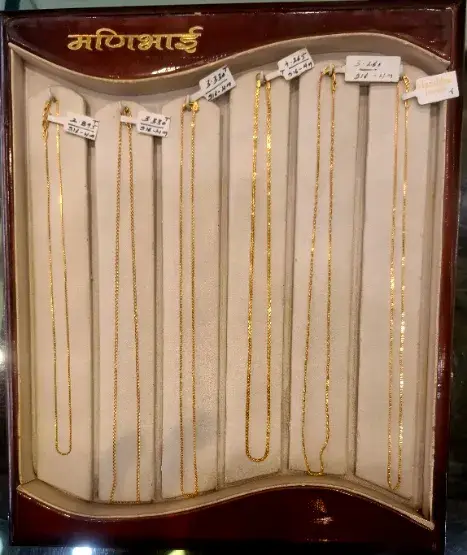 Golden chains 22k - MANIBHAI JEWELLS