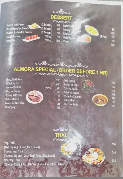 MENU - HOTEL MILAM INN