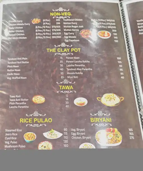 MENU - HOTEL MILAM INN