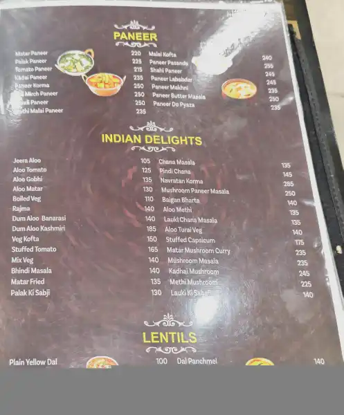 MENU - HOTEL MILAM INN