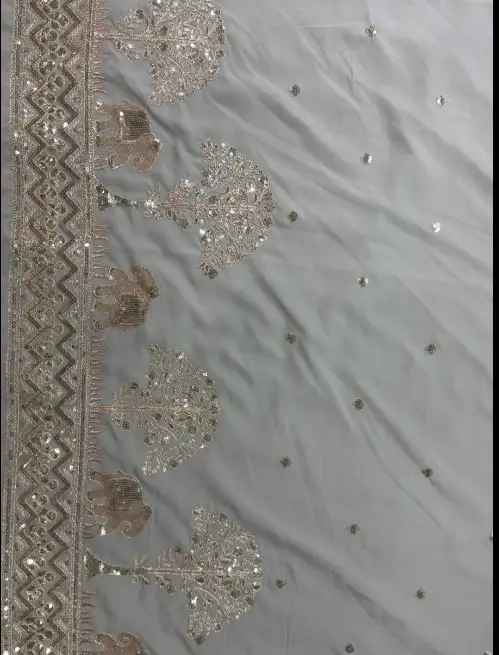kadhai in armani fabric (grey) - V.K. COAT WALA