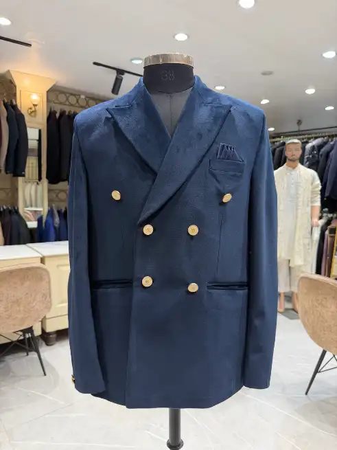 double breast blazer - V.K. COAT WALA