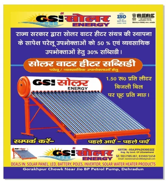  - GSI SOLAR ENERGY