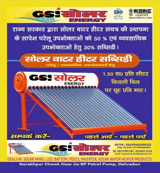  - GSI SOLAR ENERGY