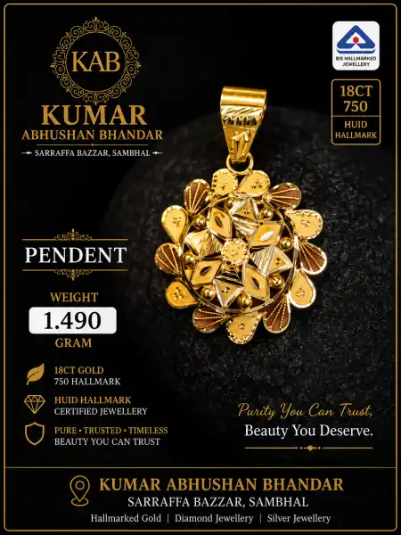 Pandent (hallmark) - KUMAR ABHUSHAN BHANDAR