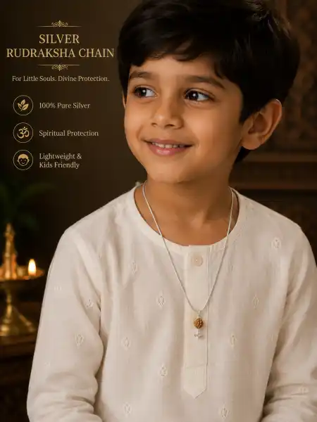 kids rudraksha chain - NAVRATAN JEWELLERS
