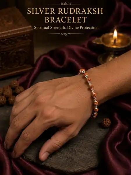 rudraksha bracelet - NAVRATAN JEWELLERS