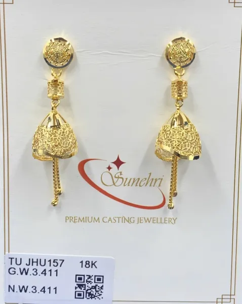 Jhumki 18k 2 - राम रहीम ज्वैलर्स