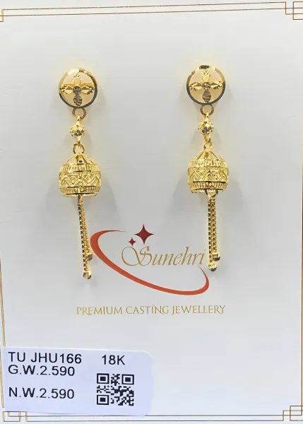 Jhumki 18k 5 - राम रहीम ज्वैलर्स