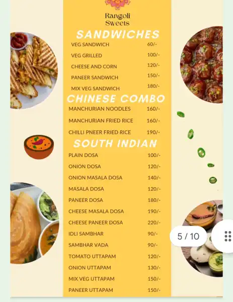  - RANGOLI SWEETS
