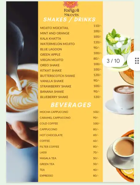  - RANGOLI SWEETS