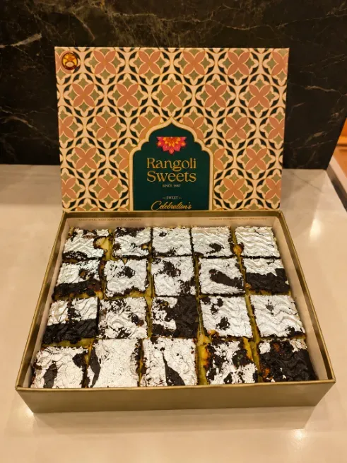 Chocolate barfi  - RANGOLI SWEETS