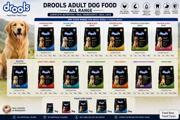 DROOLS DOG ADULT ALL RANGE - RAJAN PET SHOP