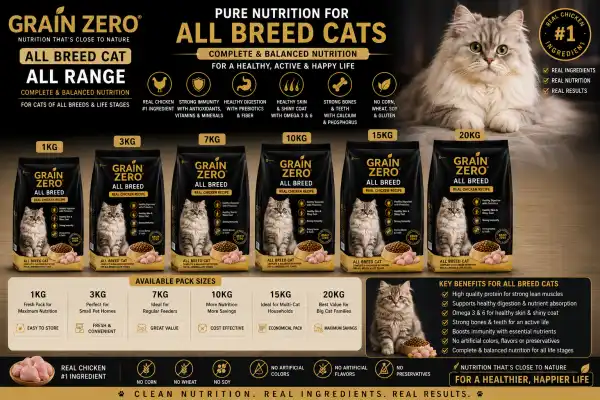 GRAIN ZERO ALL BREED RANGE - RAJAN PET SHOP
