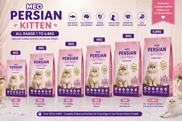 MEO PERSIAN KITTEN DRY FOOD ALL RANGE - RAJAN PET SHOP