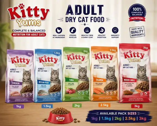 KITTY YUMMS ADULT  ALL RANGE - RAJAN PET SHOP