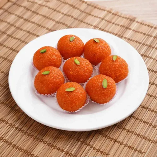 मोतीचूर लड्डू - SAUN SWEETS & SAUN BAKERS