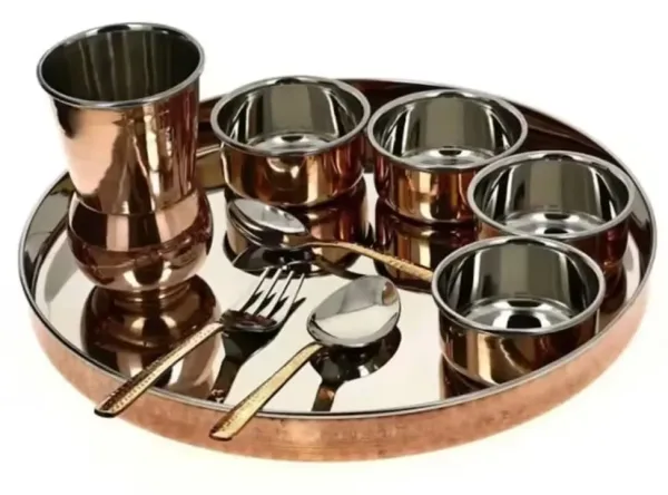 Copper thali set - नवीन स्टील ब्रास एंड कॉपर वेयर हाउस