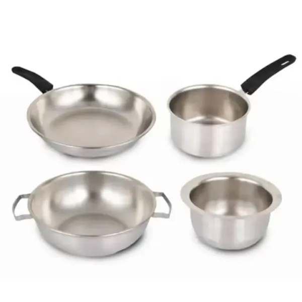 4 piece stainless steel cookware set - नवीन स्टील ब्रास एंड कॉपर वेयर हाउस