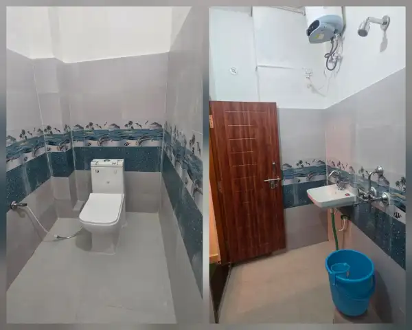 Room 101 washroom - HOTEL RAWAT PALACE