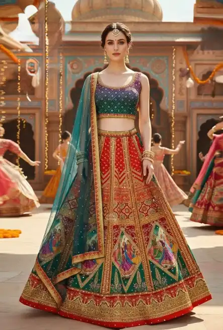 Banarasi Crop Top - COLORS THE OUTFIT