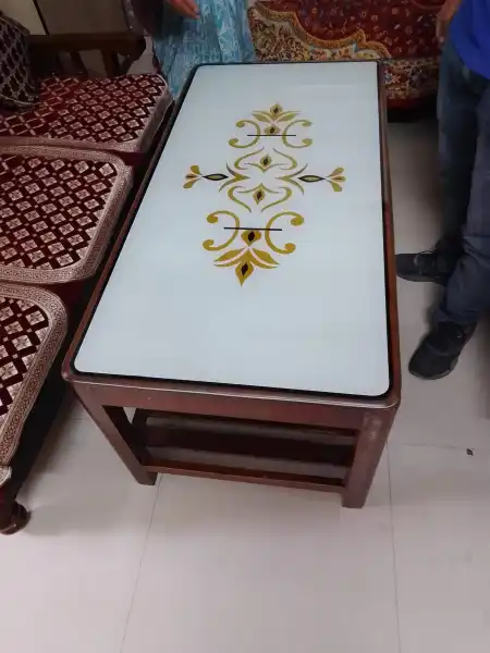 Table top colour etching  - MAA DURGA GLASSES