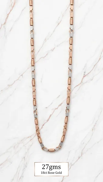 Rose gold g- chain - DAGINA JEWELLERS