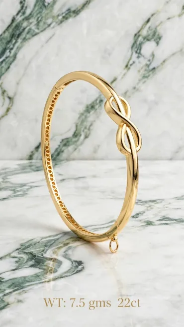 Fancy gold kada - DAGINA JEWELLERS