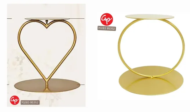 Cake stand round  shape& heart shape  - GOODWILL TRADERS / GOODWILL PACKAGING WORKS