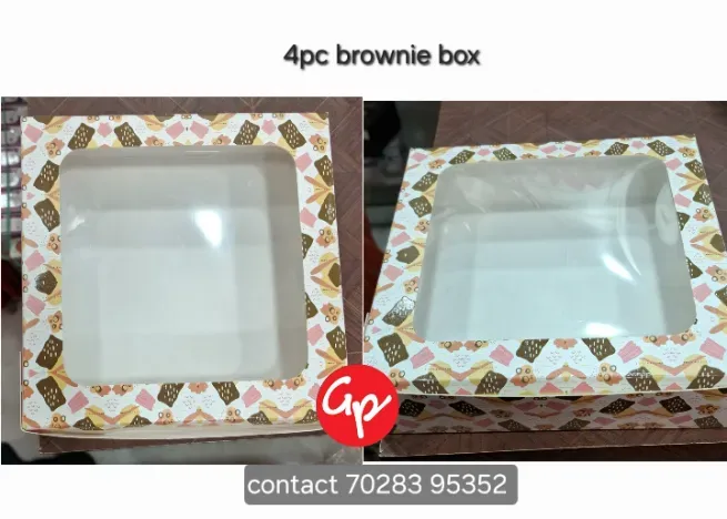 4pc and 6 pc brownie box  - GOODWILL TRADERS / GOODWILL PACKAGING WORKS