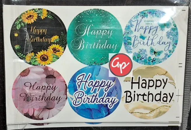 Birthday sticker  - GOODWILL TRADERS / GOODWILL PACKAGING WORKS