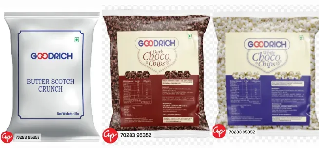 Butterscotch crunch/ white chips / dark chocochips  - GOODWILL TRADERS / GOODWILL PACKAGING WORKS