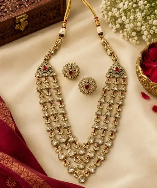 Kundan necklace - ARIHANT FASHION JEWELLERY