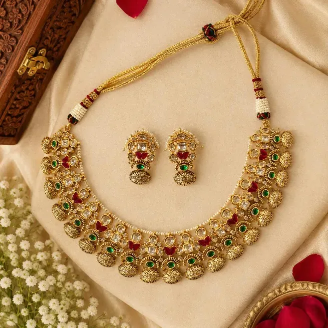 Kundan necklace - ARIHANT FASHION JEWELLERY