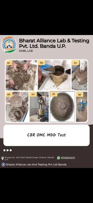 Cbr, Omc & Mdd Test - BHARAT ALLIANCE LAB & TESTING PVT. LTD.