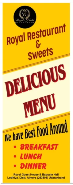  - ROYAL RESTAURANT & SWEETS