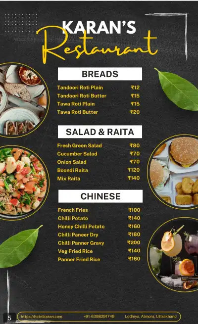  - HOTEL KARAN'S INN SWEETS & RESTAURANT