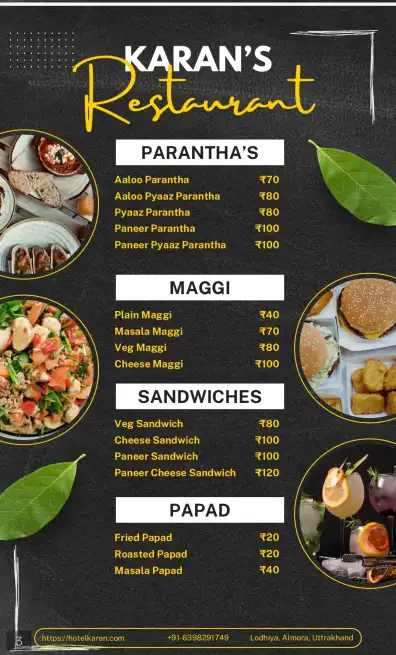  - HOTEL KARAN'S INN SWEETS & RESTAURANT
